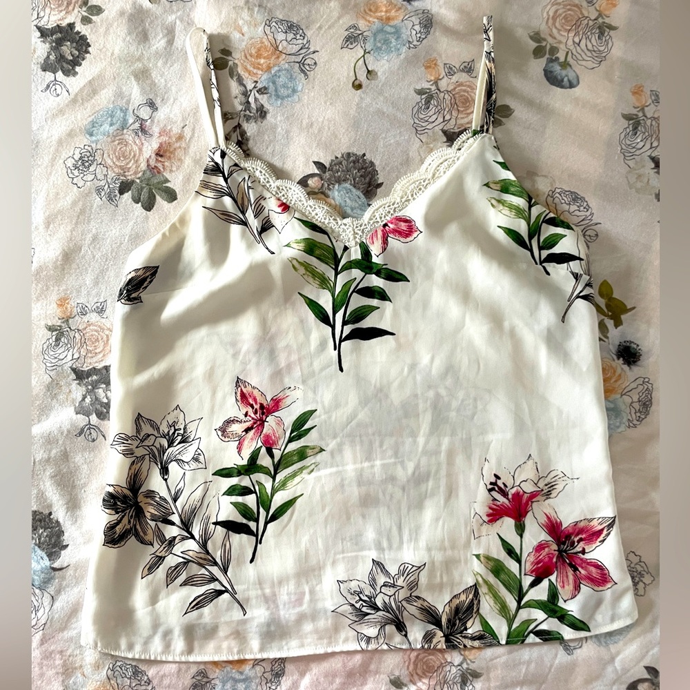 2 lace / silk / light summer camisoles